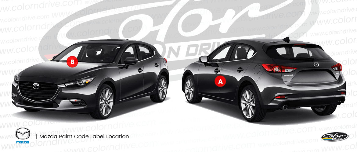 مخطط موقع ملصق كود لون MAZDA